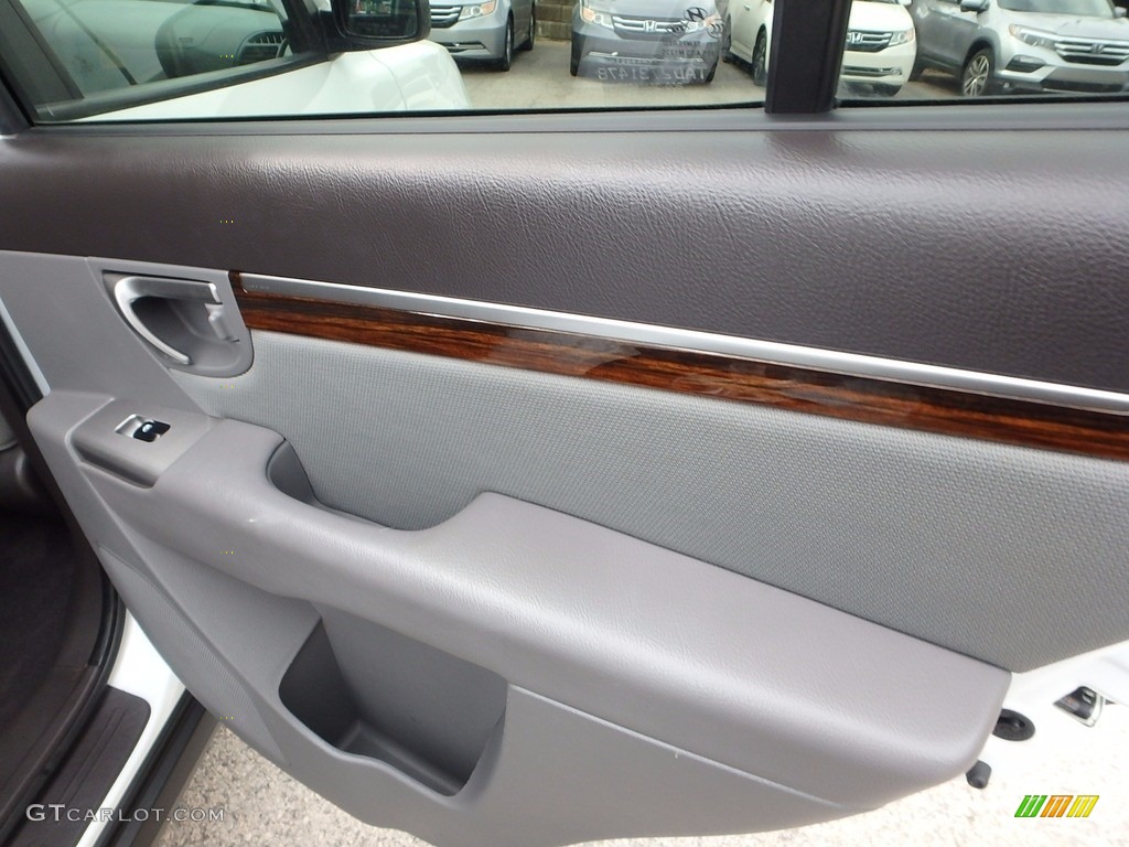 2010 Santa Fe GLS 4WD - Pearl White / Gray photo #15