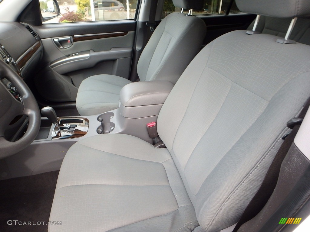 2010 Santa Fe GLS 4WD - Pearl White / Gray photo #16