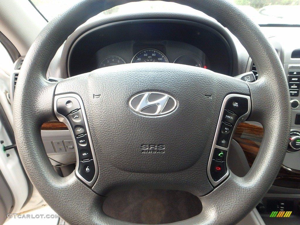 2010 Santa Fe GLS 4WD - Pearl White / Gray photo #22