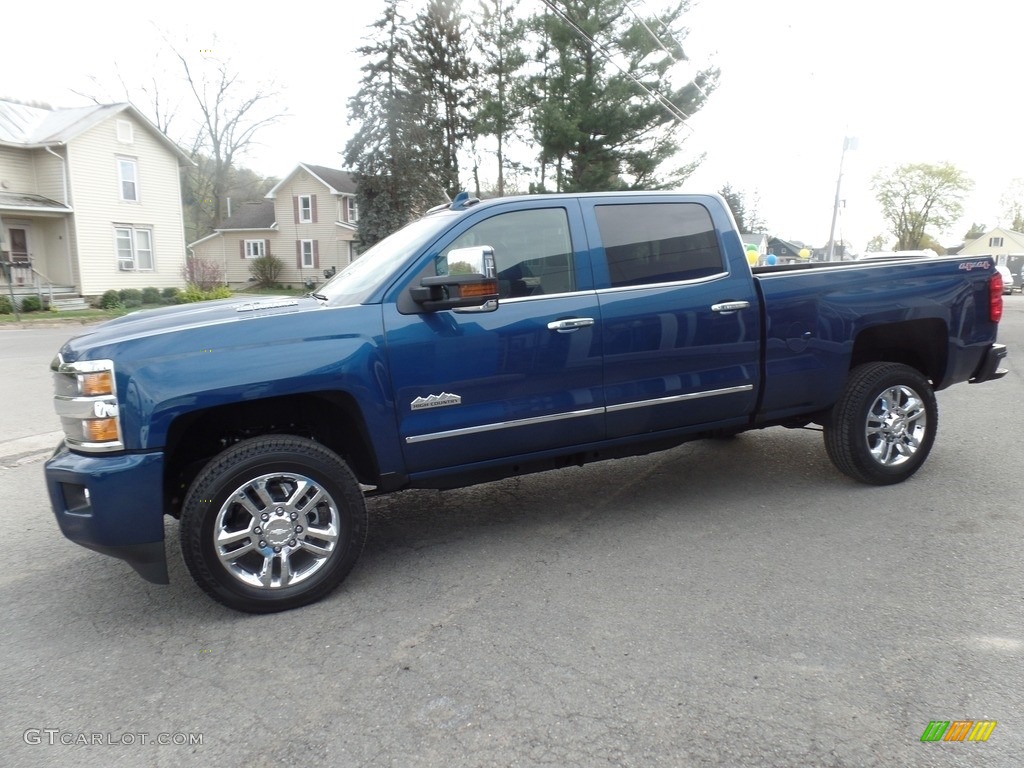 Deep Ocean Blue Metallic 2017 Chevrolet Silverado 2500HD High Country Crew Cab 4x4 Exterior Photo #120145496