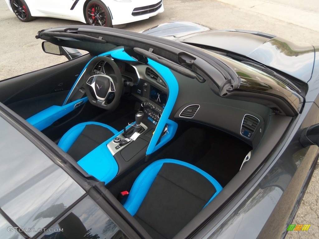 Tension Blue Two-Tone Interior 2017 Chevrolet Corvette Grand Sport Coupe Photo #120146984