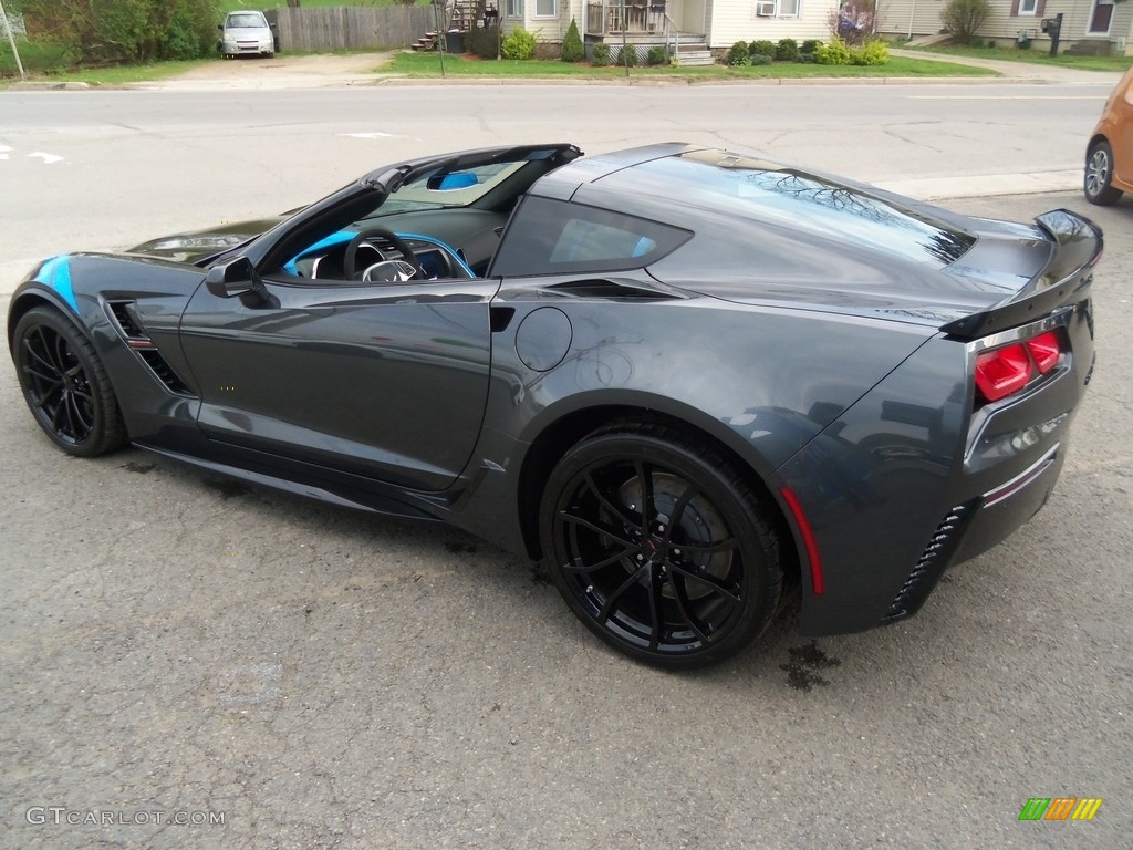 2017 Corvette Grand Sport Coupe - Watkins Glen Gray Metallic / Tension Blue Two-Tone photo #20