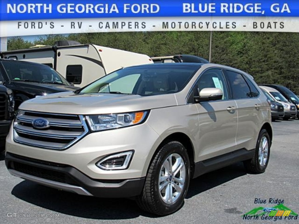 2017 Edge SEL - White Gold Metallic / Dune photo #1