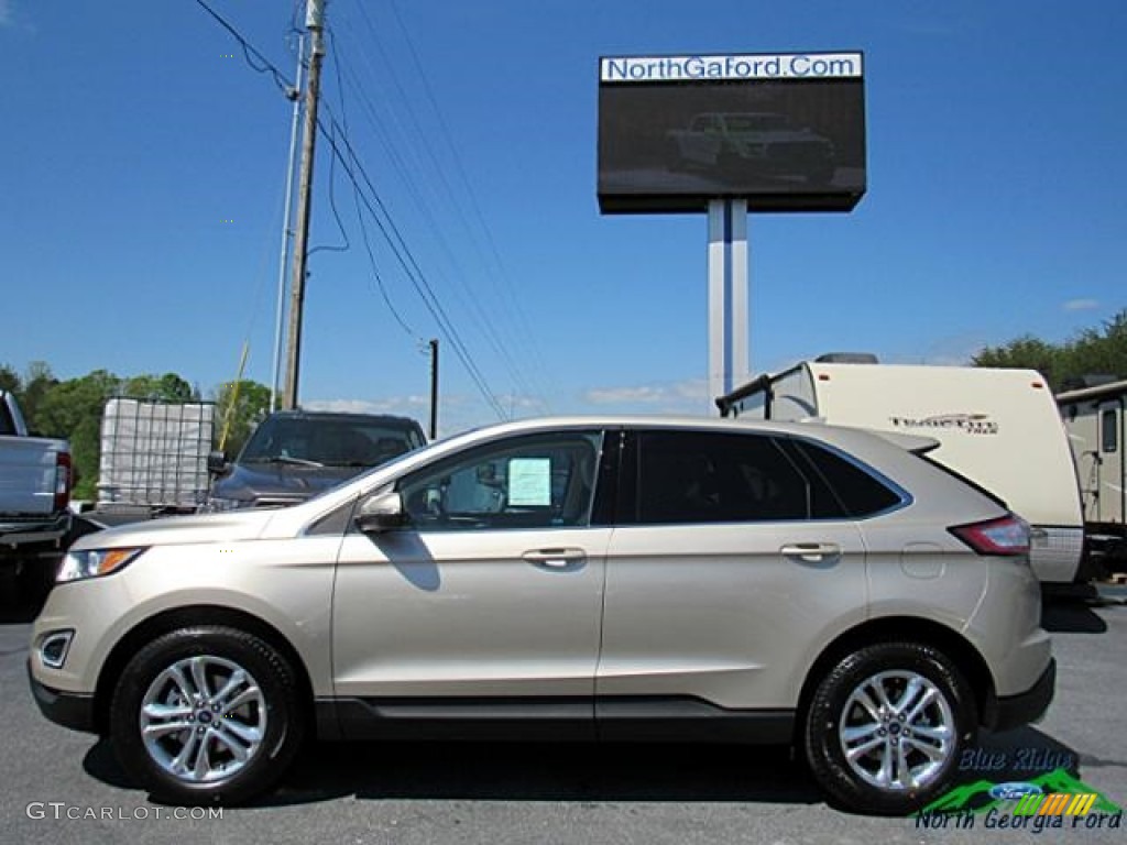 2017 Edge SEL - White Gold Metallic / Dune photo #2