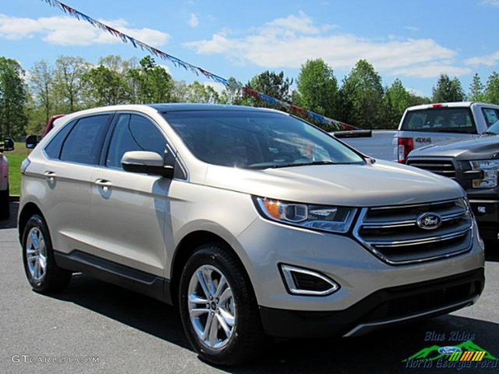 2017 Edge SEL - White Gold Metallic / Dune photo #8