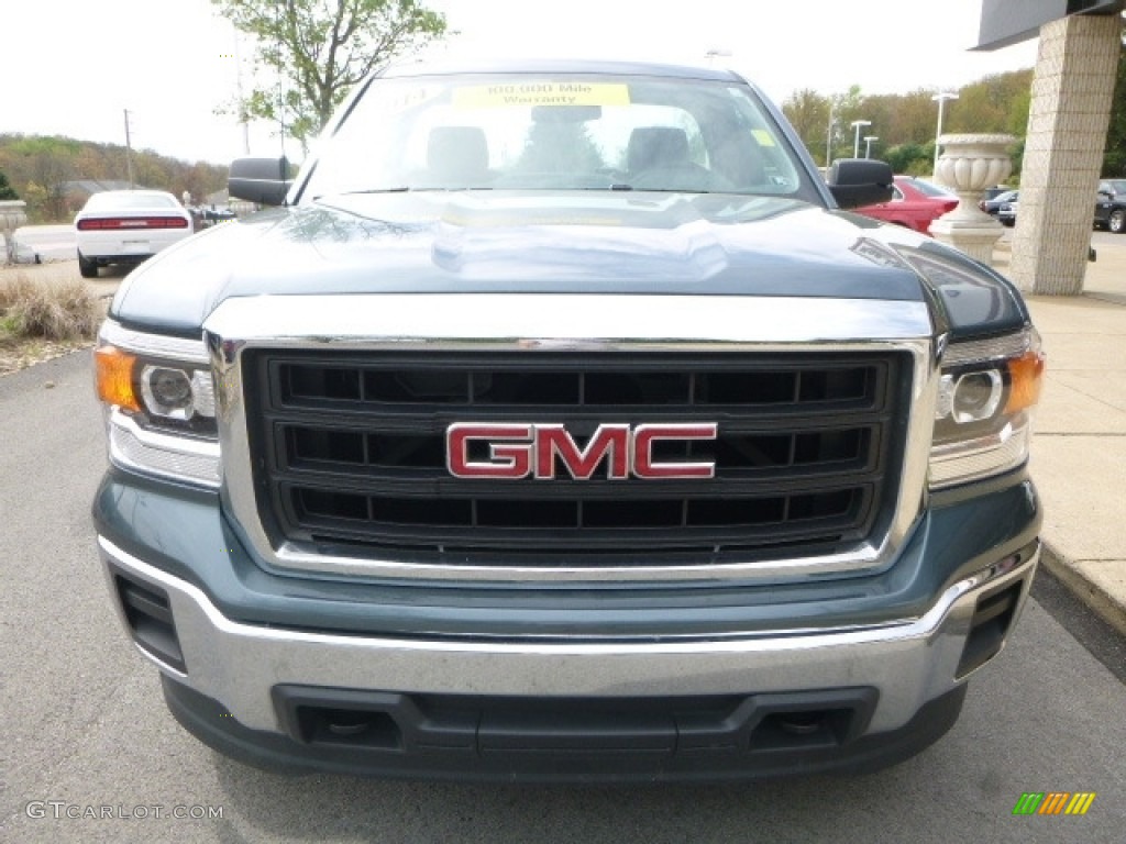 2014 Sierra 1500 Regular Cab 4x4 - Cobalt Blue Metallic / Jet Black/Dark Ash photo #8