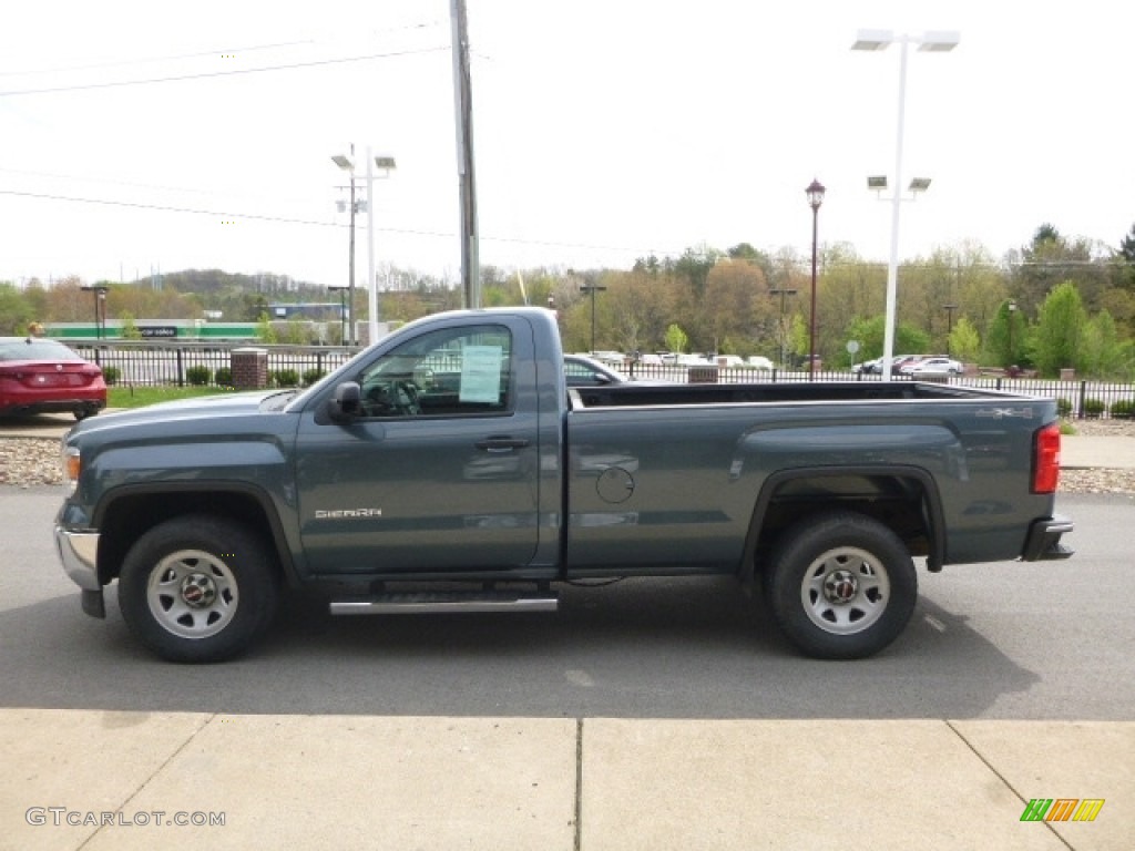 2014 Sierra 1500 Regular Cab 4x4 - Cobalt Blue Metallic / Jet Black/Dark Ash photo #10