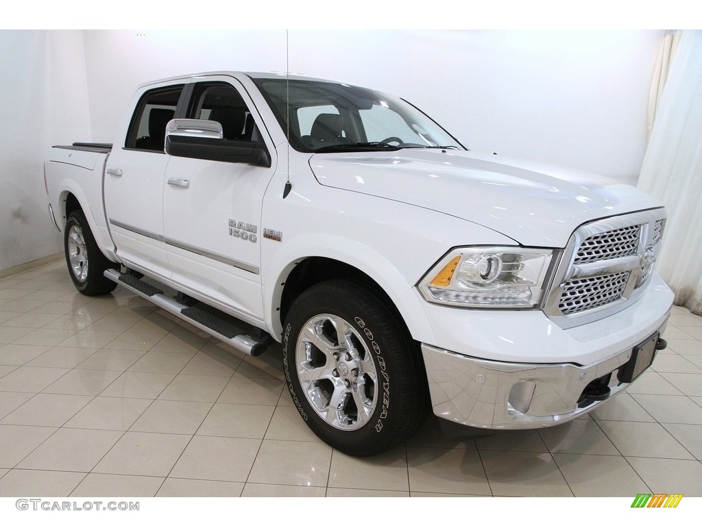 2014 1500 Laramie Crew Cab 4x4 - Bright White / Black photo #1