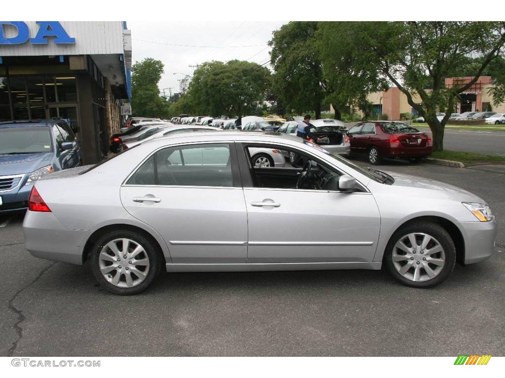 2006 Accord EX-L V6 Sedan - Alabaster Silver Metallic / Black photo #4