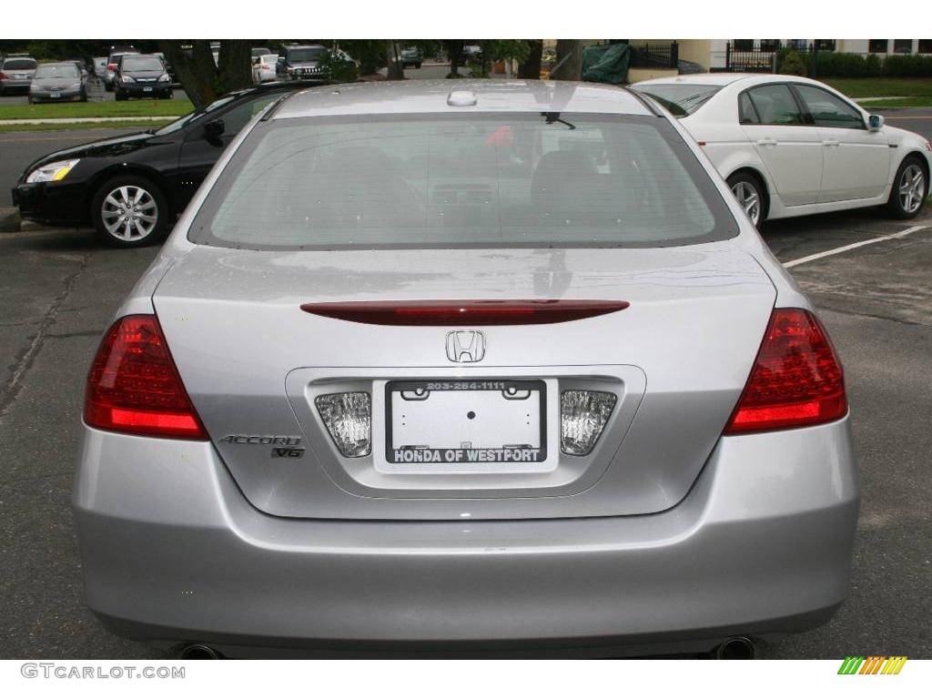 2006 Accord EX-L V6 Sedan - Alabaster Silver Metallic / Black photo #6