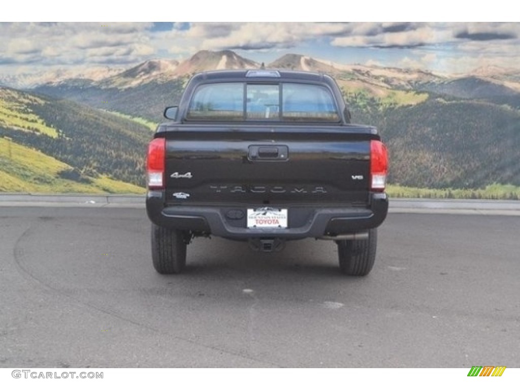 2017 Tacoma SR Double Cab 4x4 - Black / Cement Gray photo #4