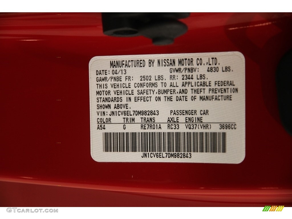 2013 G 37 x AWD Coupe - Vibrant Red / Graphite photo #15