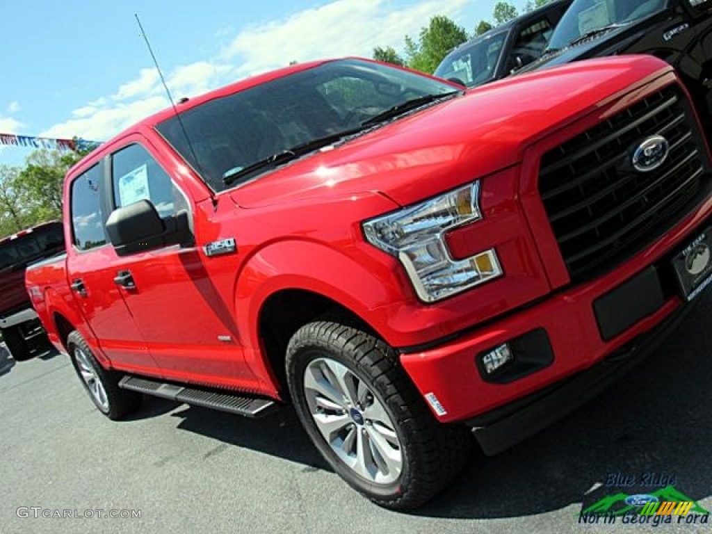 2017 F150 XL SuperCrew 4x4 - Race Red / Black photo #31