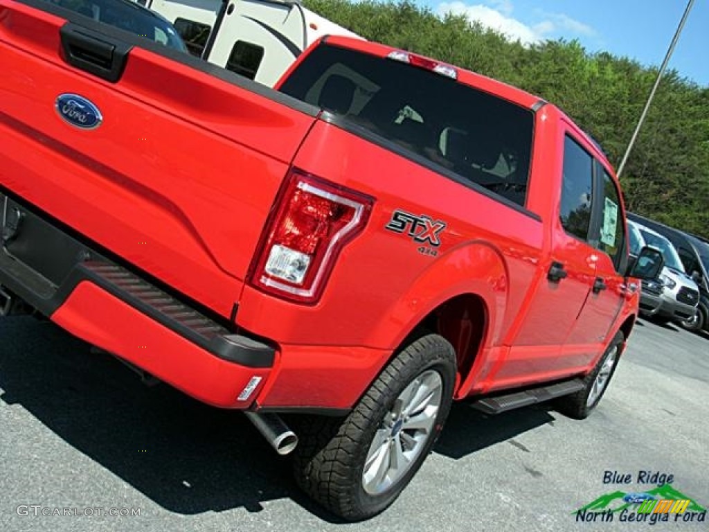 2017 F150 XL SuperCrew 4x4 - Race Red / Black photo #32