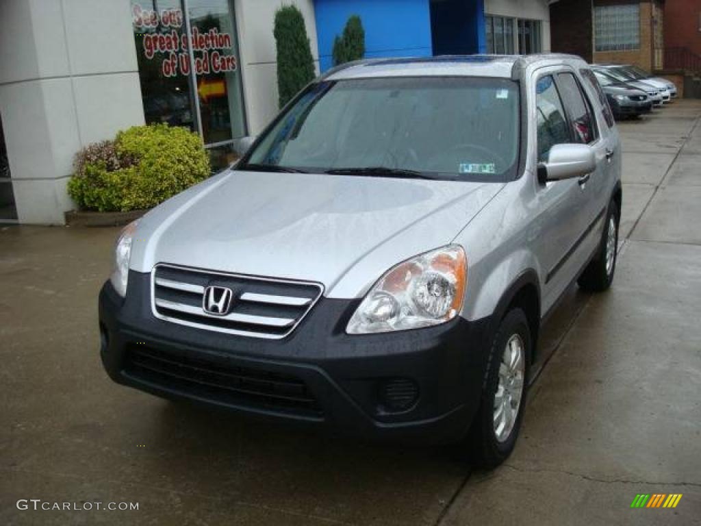 2006 CR-V EX - Alabaster Silver Metallic / Black photo #8