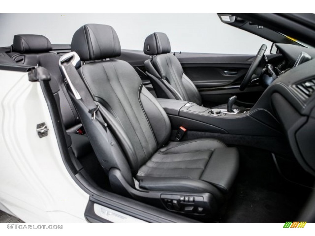 Black Interior 2017 BMW 6 Series 650i Convertible Photo #120151661