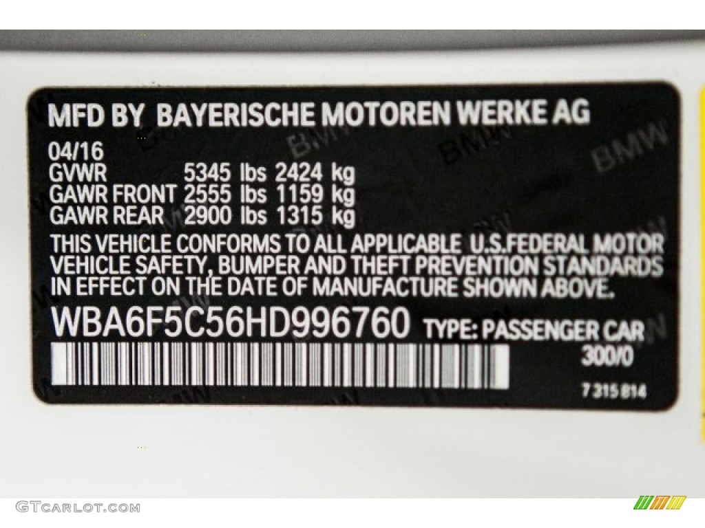 2017 6 Series 650i Convertible - Alpine White / Black photo #11