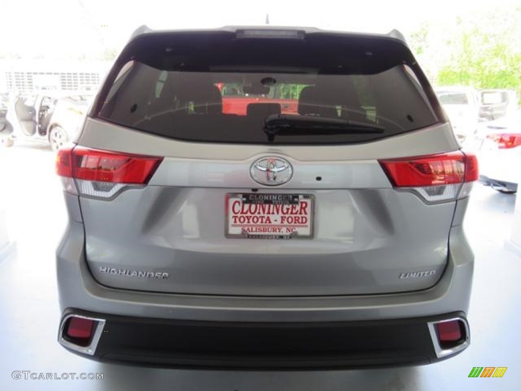 2017 Highlander Limited - Celestial Silver Metallic / Black photo #24