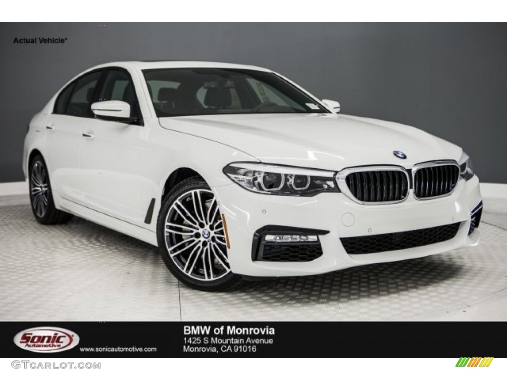 2017 5 Series 530i Sedan - Alpine White / Black photo #1