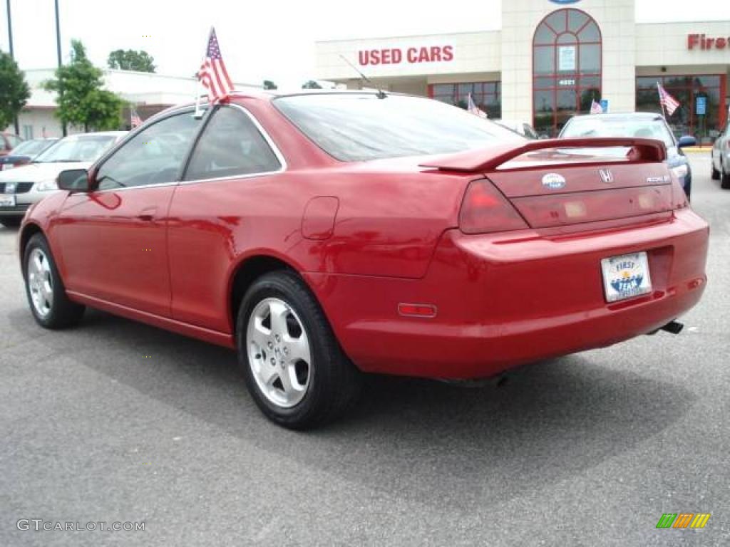 1998 Accord EX V6 Coupe - San Marino Red / Ivory photo #4