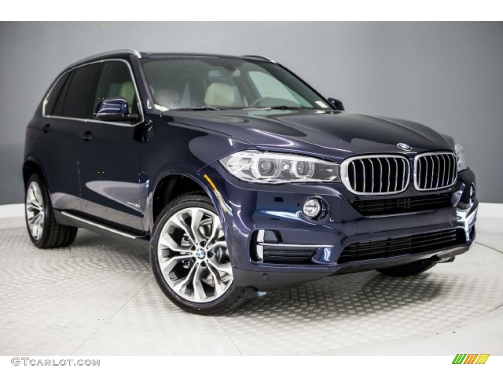 2017 X5 sDrive35i - Imperial Blue Metallic / Canberra Beige/Black photo #12