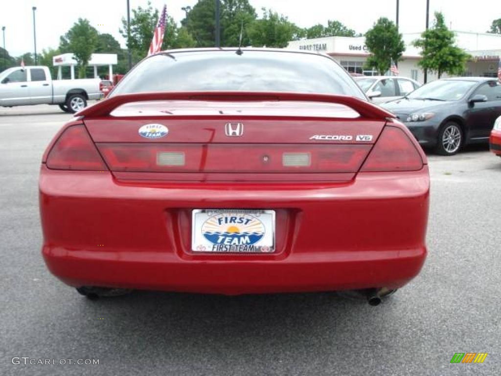 1998 Accord EX V6 Coupe - San Marino Red / Ivory photo #5