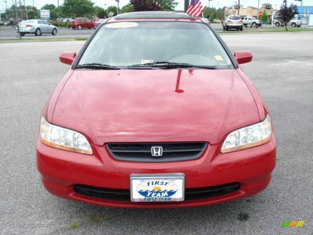 1998 Accord EX V6 Coupe - San Marino Red / Ivory photo #9