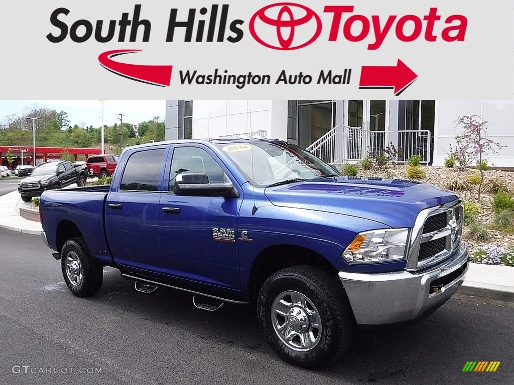 2014 2500 Tradesman Crew Cab 4x4 - Blue Streak Pearl Coat / Black/Diesel Gray photo #1