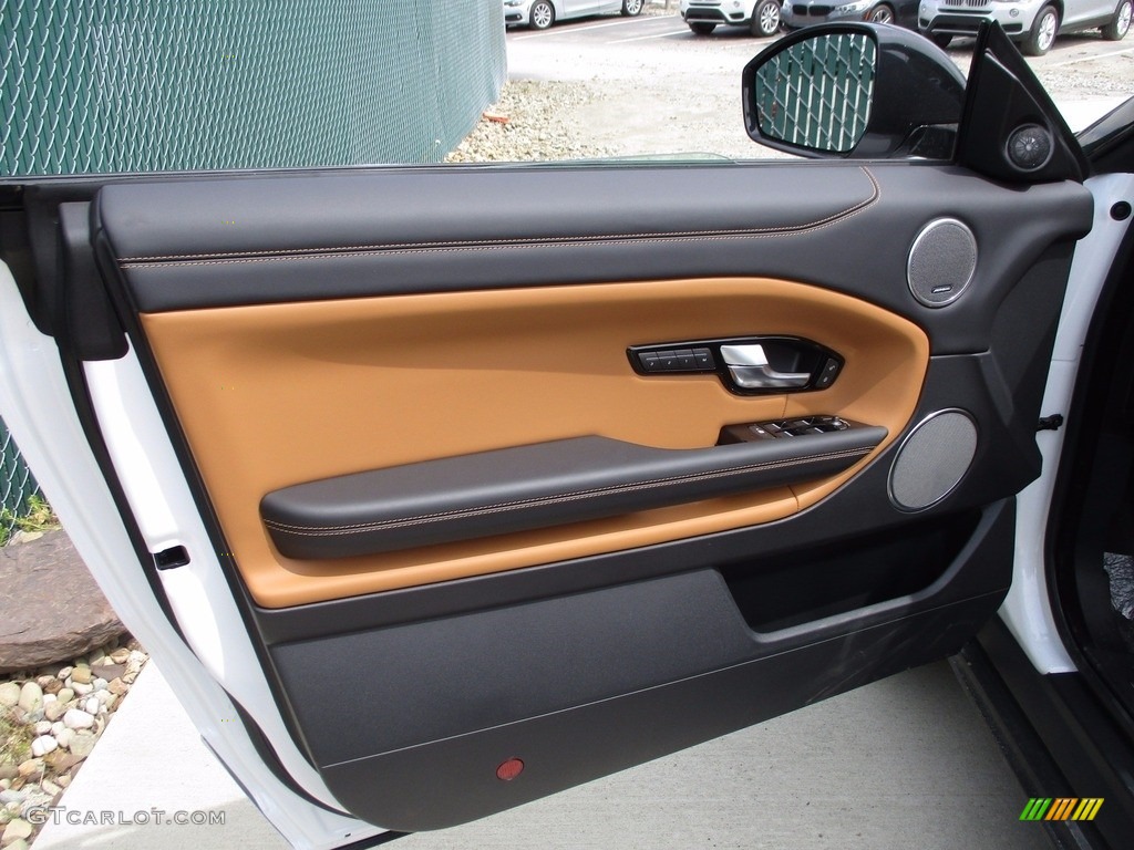 2017 Land Rover Range Rover Evoque Convertible HSE Dynamic Ebony/Vintage Tan Door Panel Photo #120159038