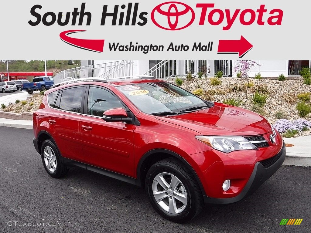 2014 RAV4 XLE AWD - Barcelona Red Metallic / Black photo #1