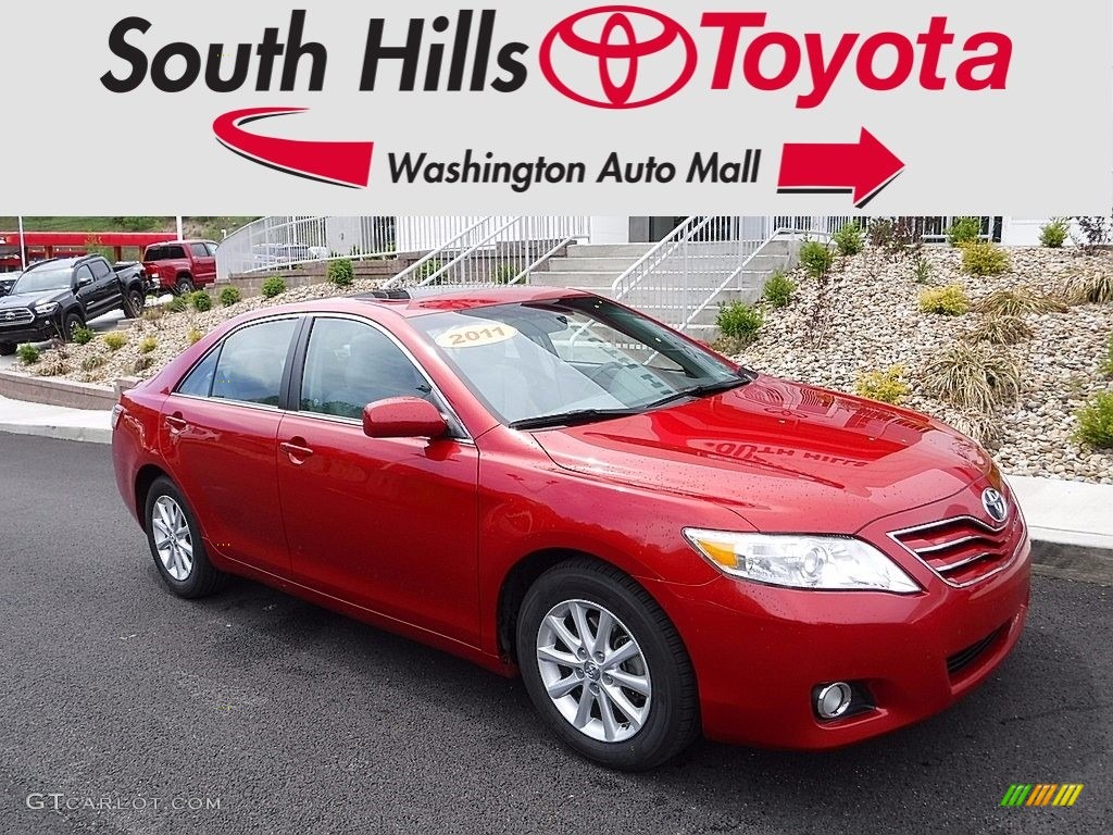 2011 Barcelona Red Metallic Toyota Camry Xle 120155259