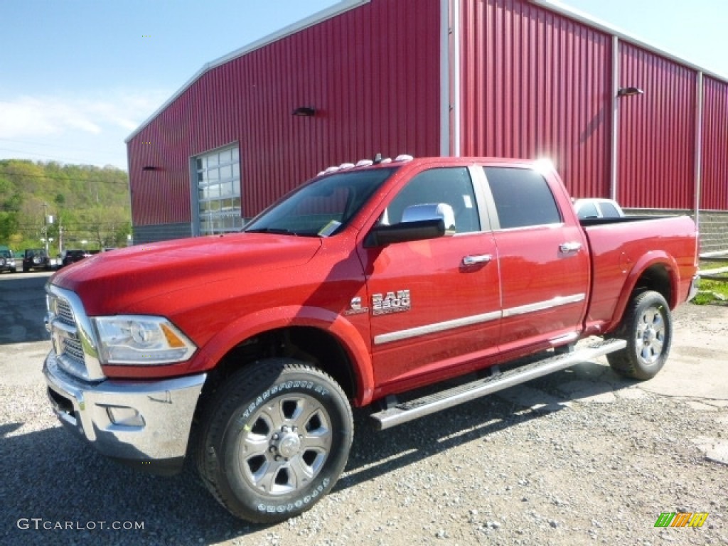 Flame Red 2017 Ram 2500 Laramie Crew Cab 4x4 Exterior Photo #120161438