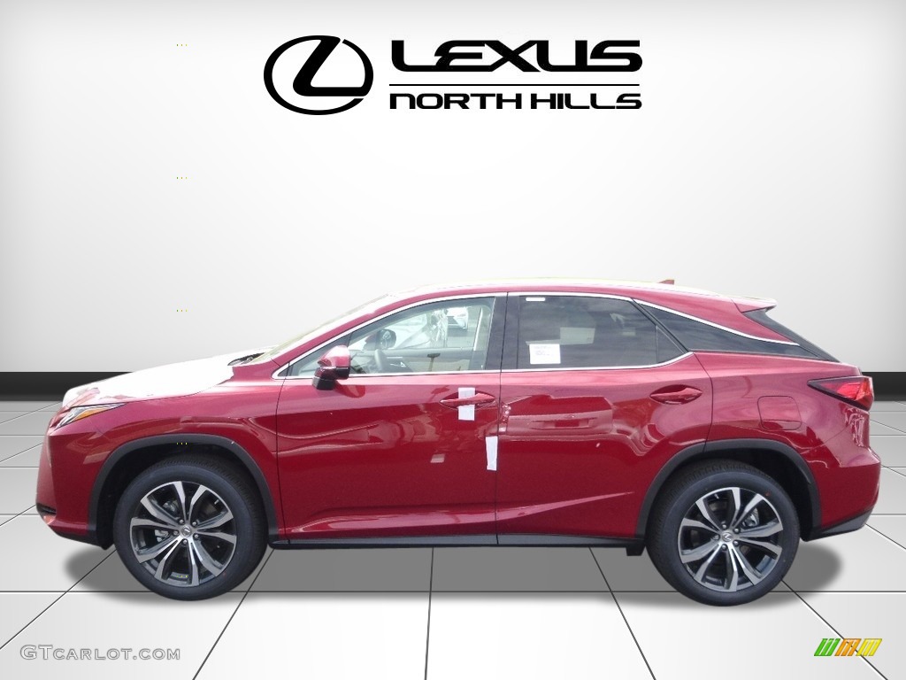 2017 RX 350 AWD - Matador Red Mica / Parchment photo #3