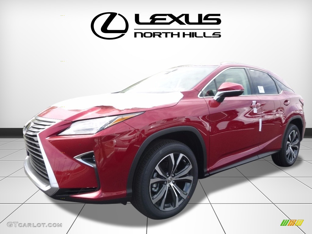 2017 RX 350 AWD - Matador Red Mica / Parchment photo #4
