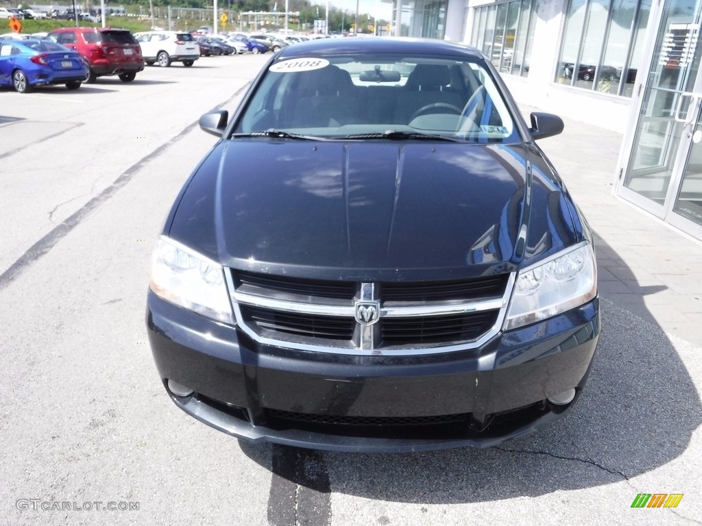 2008 Avenger SXT - Brilliant Black Crystal Pearl / Dark Slate Gray/Light Slate Gray photo #4