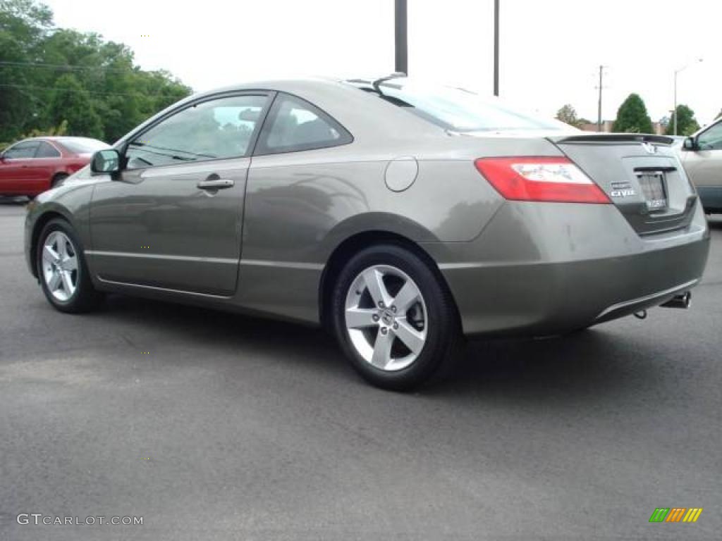2008 Civic EX Coupe - Galaxy Gray Metallic / Gray photo #4