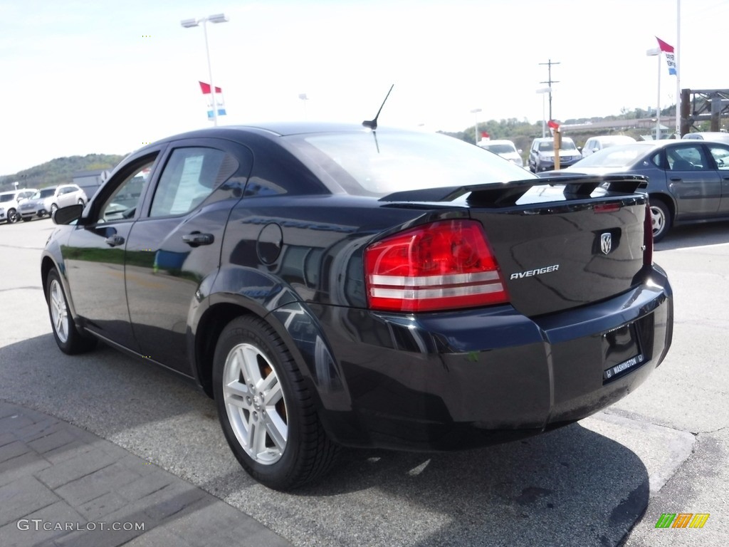 2008 Avenger SXT - Brilliant Black Crystal Pearl / Dark Slate Gray/Light Slate Gray photo #8