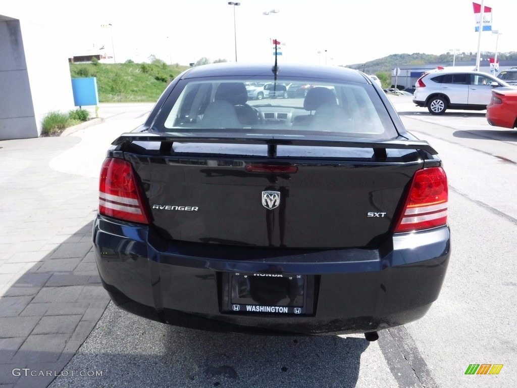 2008 Avenger SXT - Brilliant Black Crystal Pearl / Dark Slate Gray/Light Slate Gray photo #9