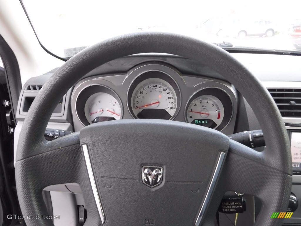 2008 Avenger SXT - Brilliant Black Crystal Pearl / Dark Slate Gray/Light Slate Gray photo #19