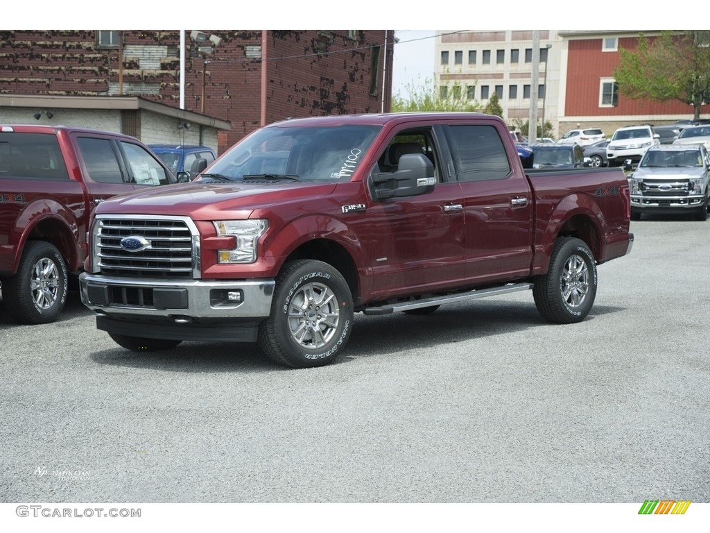 2017 F150 XLT SuperCrew 4x4 - Ruby Red / Earth Gray photo #1