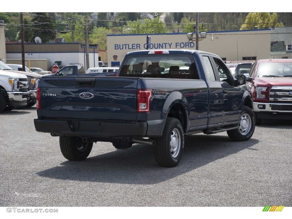 2017 F150 XL SuperCab 4x4 - Blue Jeans / Earth Gray photo #5
