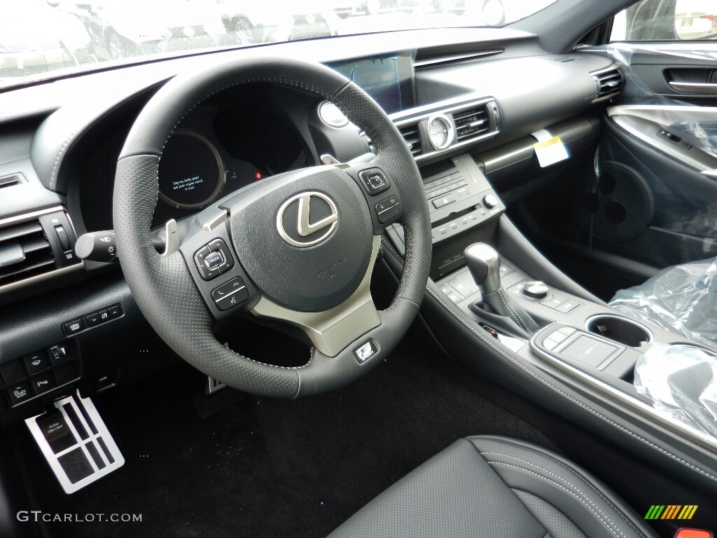 Black Interior 2017 Lexus RC 300 F Sport AWD Photo #120166430