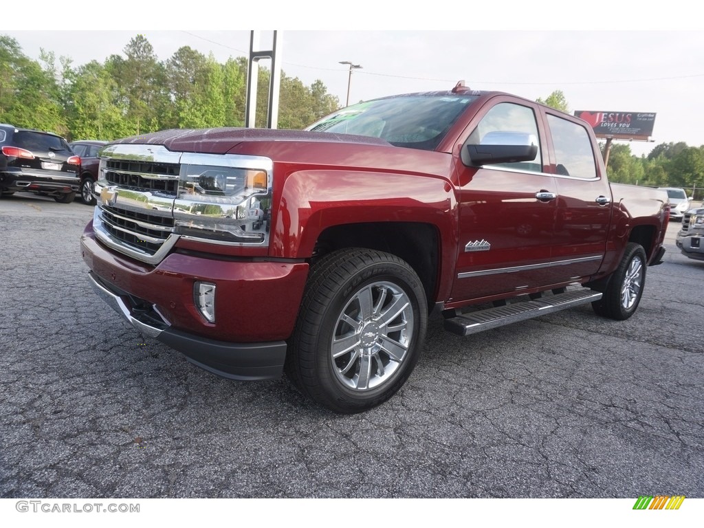 2017 Silverado 1500 High Country Crew Cab 4x4 - Siren Red Tintcoat / High Country Saddle photo #3