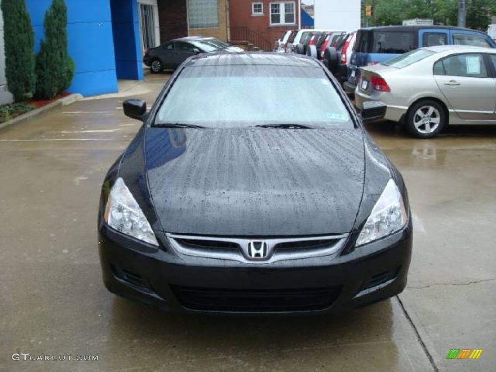 2007 Accord LX Coupe - Nighthawk Black Pearl / Black photo #7
