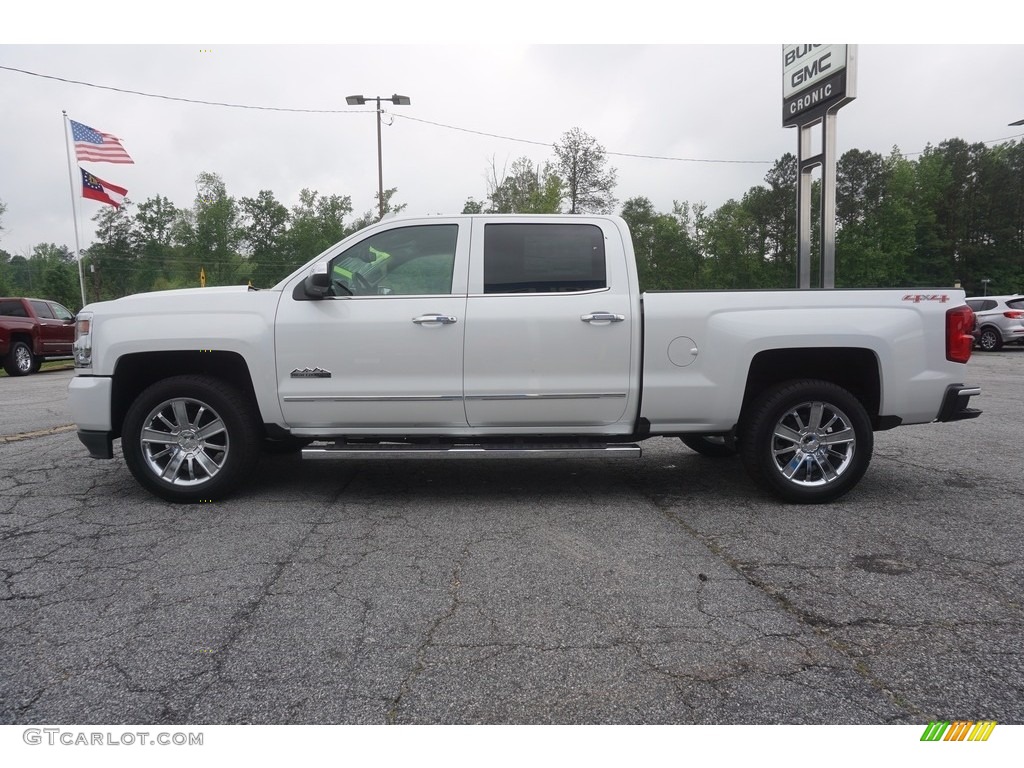2017 Silverado 1500 High Country Crew Cab 4x4 - Iridescent Pearl Tricoat / High Country Saddle photo #4