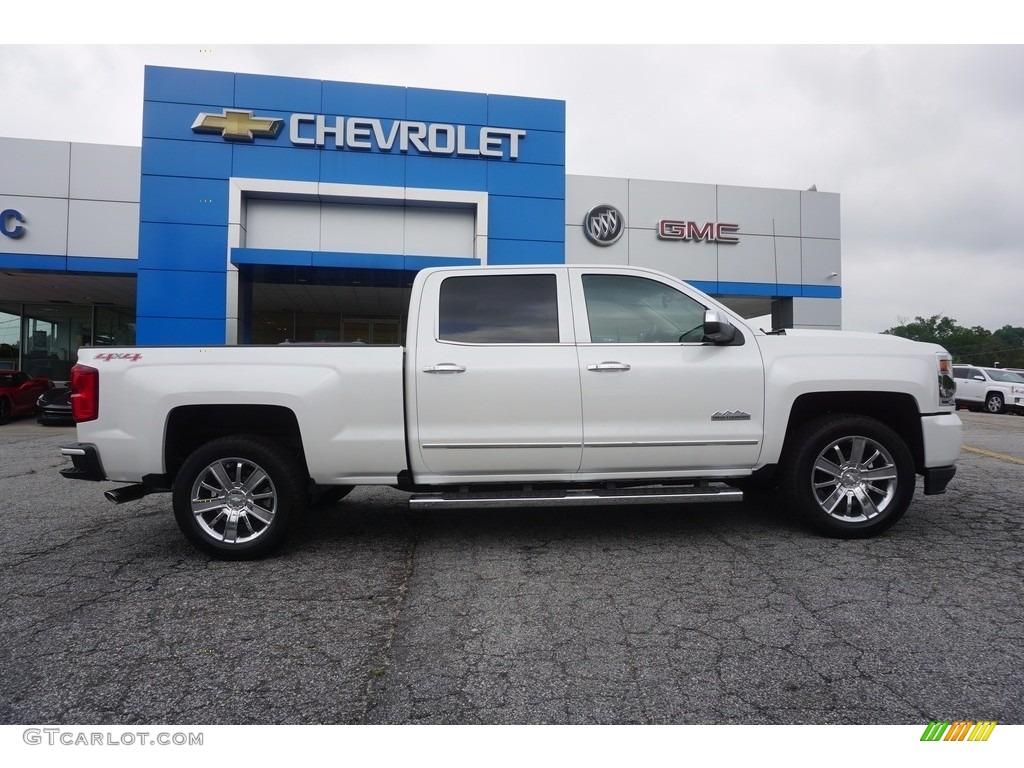 2017 Silverado 1500 High Country Crew Cab 4x4 - Iridescent Pearl Tricoat / High Country Saddle photo #8