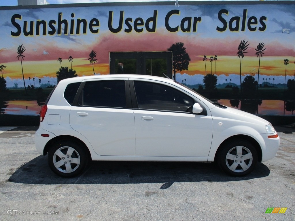 2006 Aveo LS Hatchback - Summit White / Charcoal photo #2