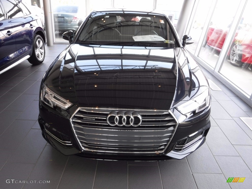 2017 A4 2.0T Premium Plus quattro - Moonlight Blue Metallic / Black photo #6