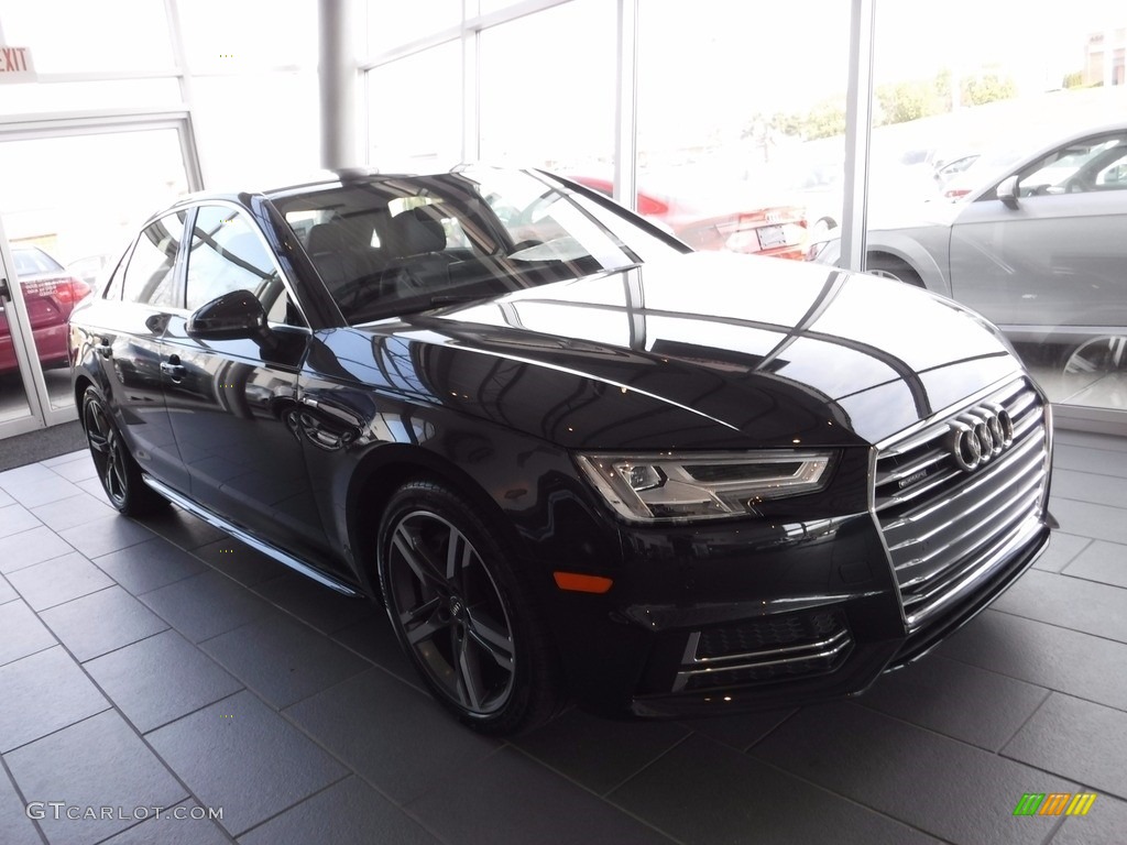 2017 A4 2.0T Premium Plus quattro - Moonlight Blue Metallic / Black photo #8