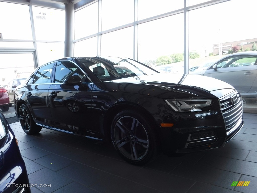 2017 A4 2.0T Premium Plus quattro - Moonlight Blue Metallic / Black photo #11